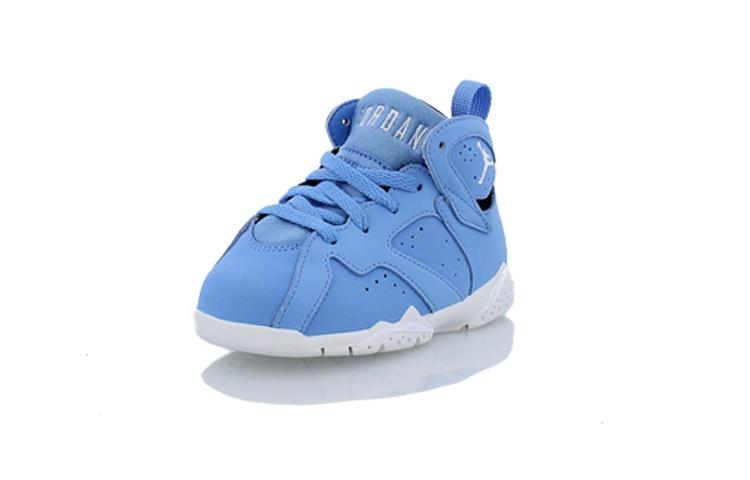 Jordan Air Jordan 7 Retro Comfortable Lightweight Abrasion Resistant High top Toddler Shoes Blue Infant And Toddler 304772-400