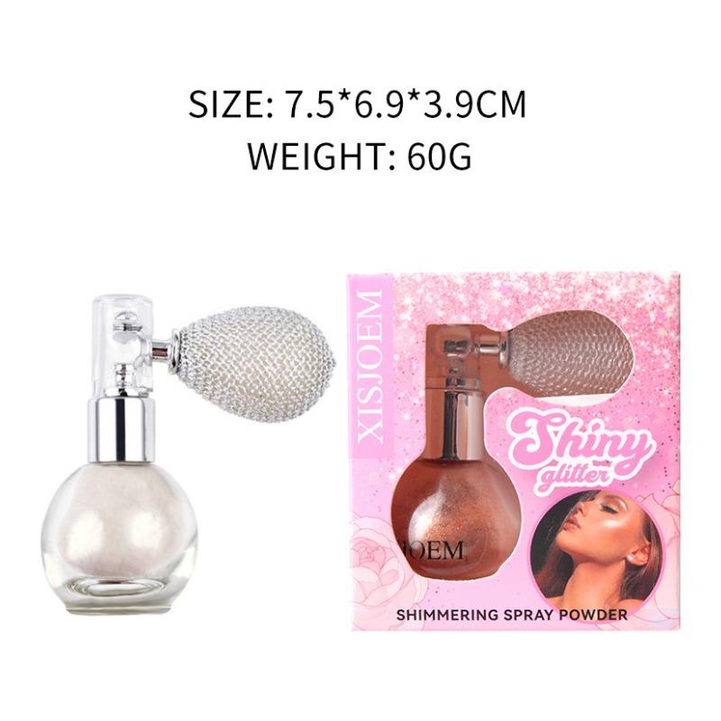 Пудра-спрей для выделения, блестящая перламутровая укладка волос, блестящий свадебный макияж, блестящая рассыпчатая пудра для ухода за волосами