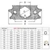 Front Engine 428-17mm 20mm 10T/11T/12T/13T/14T/15T/16T/17T/18T/19T Sprocket For Dirt Pit Bike ATV Quad Go Kart Moped Buggy