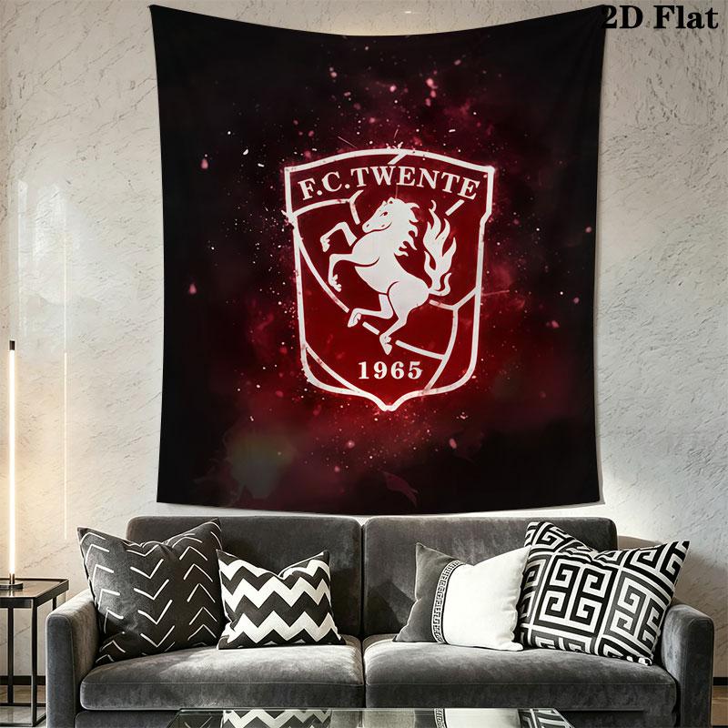 F.C. Twente Wall Hanging Printed Fabric Blanket Decorative Tapestries for Bedroom Living Room Home Decor