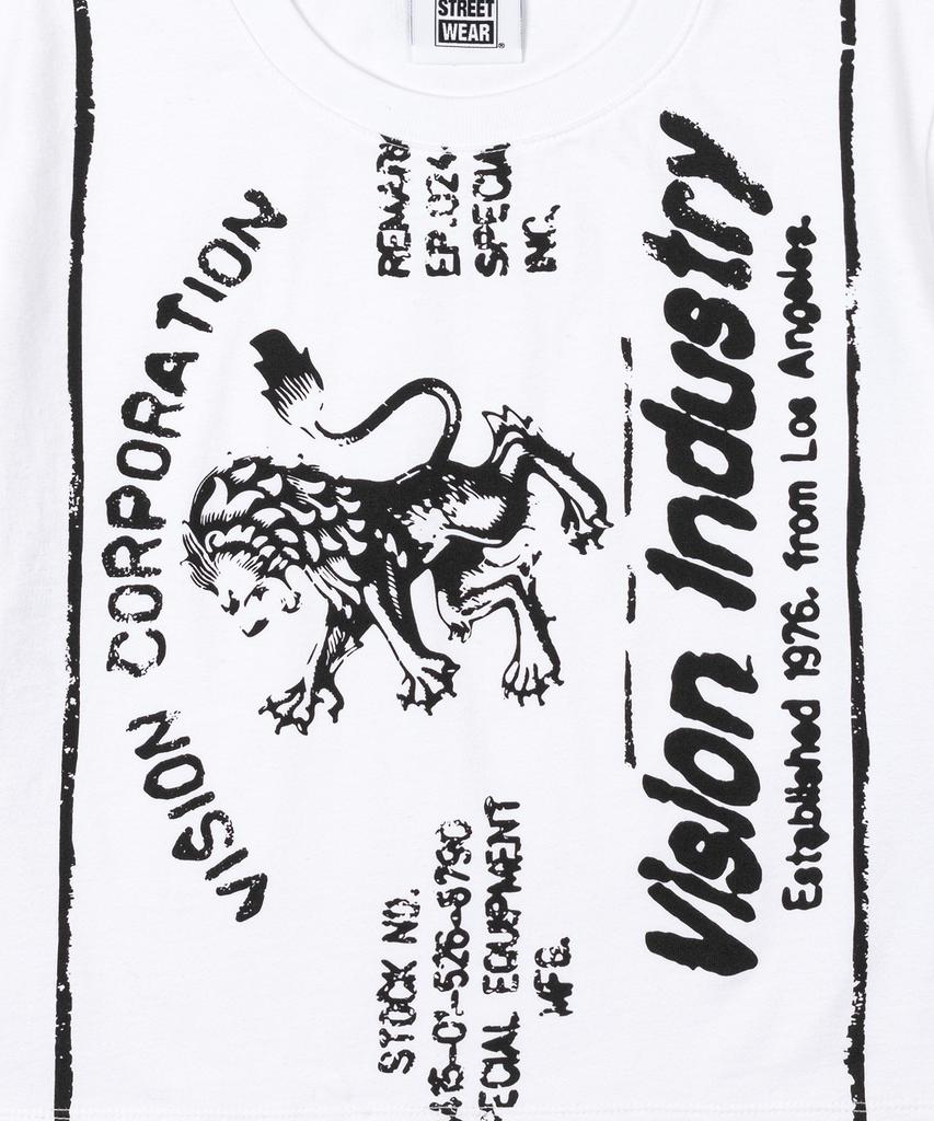 Vision Streetwear Vsw Industry Логотип Укороченные Ws Футболки Белый