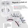 Factory Price 3d Natural Soft Magnetic Lashes Quantum Magnetic Lashes False Eyelash Usa Applicator False Magnet Fiber Lashes