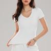 American Style Womens Athletic T Shirt With Moisture Wicking Fabric For Yoga Fitness And Running