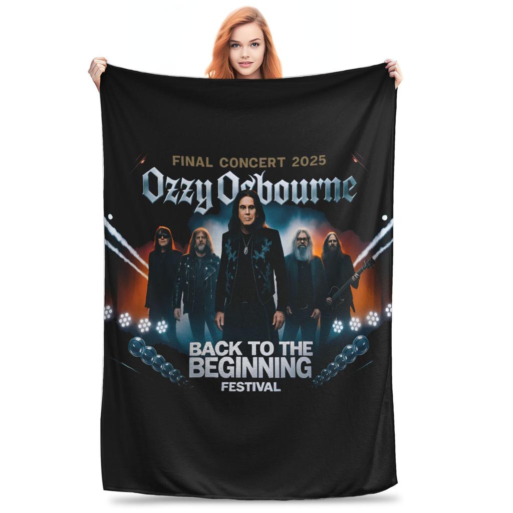 Black Sabbath Оззи Осборн Одеяло Тур Back To The Beginning Теплое Плюшевое Одеяло Для Домашнего Декора Путешествий Офиса Фланелевое