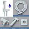 6 Finishes Pressurized Brass Bidet Shattaf Sprayer Complete Set Single Cold Water Wall Mount Handheld Spray Gun