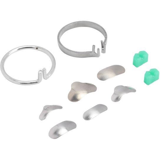  100 шт./кор. стоматологические матрицы, стоматологические секционные контурные матрицы, кольцевые клинья