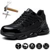 Air Cushion Safety Shoes Men For Work Sneakers Women Breathable Steel Toe Work Shoes Boots Men Anti-Smash Safety Boots Light
