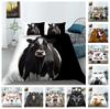 3D Cow Printed Flower Children's Room Bedding Set Animal Down Duvet Cover 2/3 Pieces AU180 * 210 Single Double Bed Luxury Home Decoration