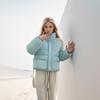 GMXIA Женские винтажные повседневные однотонные принтованные куртки и пальто с длинным рукавом и стойкой на осень-зиму