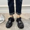 Женская обувь Осенние туфли с круглым носком Черные туфли на плоской подошве Мокасины с мехом Повседневные женские кроссовки Женская обувь Оксфорды Сабо на платформе Осень