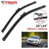 2PCS Wiper Blades For Opel Astra K 2015-2016 28" 24" Fit Front Windshield Windscreen Window Brushes Cutter Accessories 2015 2016