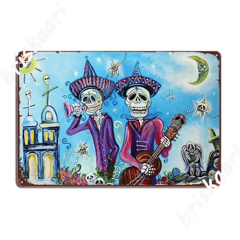Secrets Of The Mariachi Metal Sign Pub Mural Customize Design Wall Plaque Decoration Tin Sign Poster