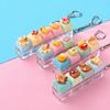 Bear Keycap Anti-stress Toy Pendant 4 Key Fidget Keychain Mini Keyboard Pendant  Decompression Gift