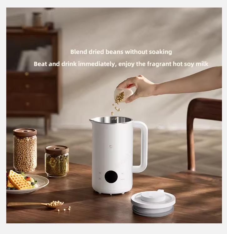 Xiaomi Mijia Soymilk Maker 1L LED Large Screen 12 Hours Appointment 3 Professional Whipping Technologies 6 Hot Cold Drink Menus