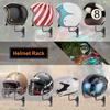 Motorcycle Helmet Holder Wall Mount 180° Rotation Helmet Hanger Helmet Stand Rack Storage Hook for Motorcycle Bike Helmets