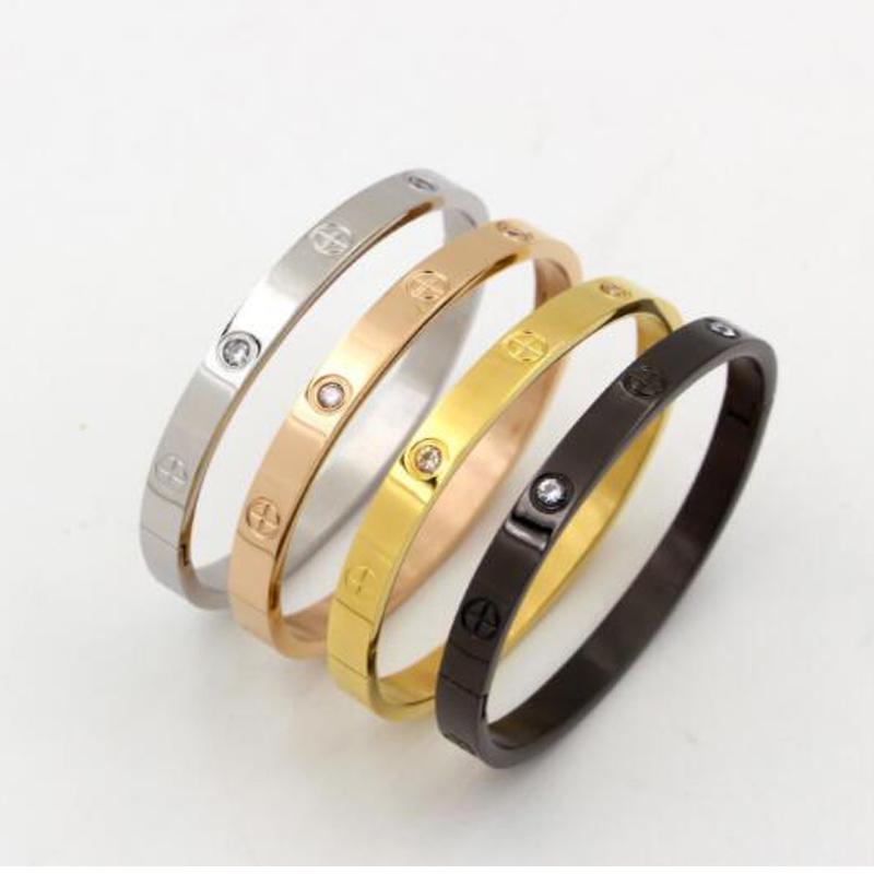 Stainless Steel Cuff Bracelets Bangles with Stone For Woman Fashion Jewelry Charm Jewelry Accessories Bohemian Stylish Classic