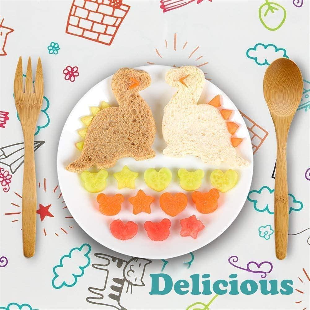 Резак для сэндвичей, набор формочек для печенья для детей, включая формочки для сэндвичей, формочки для овощей и фруктов, формочки для печенья в форме сердца