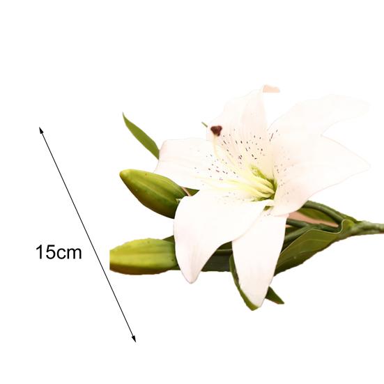 1 шт. 3 головки сладкий искусственный цветок поддельные лилии цветочный домашний декор для свадебной вечеринки