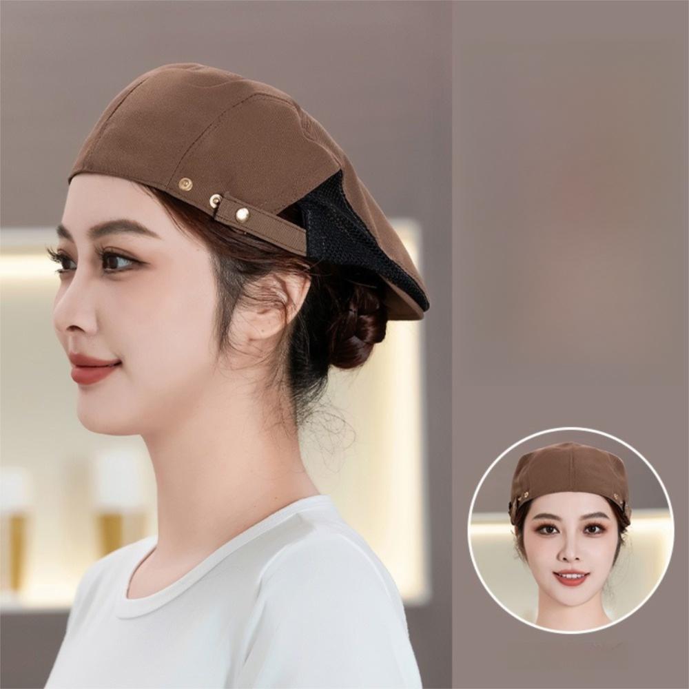 Breathable Service Cap Oil-resistant Mesh Hat Beret Hat  Restaurant BBQ Restaurant Kitchen