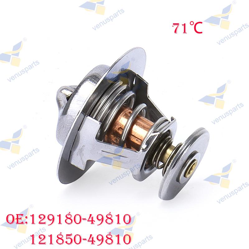 For Yanmar 4D94E 4TNE94 4TNE98 4TNV94 4TNV98 4D98E Engine Thermostat 71℃ 121850-49810 129180-49810
