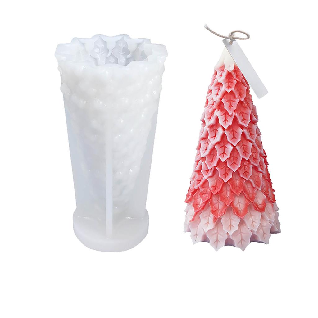 3D-елочная свеча, силиконовые свечи, рождественская елка для изготовления свечей, мыла, украшений своими руками на Рождество, свадьбы