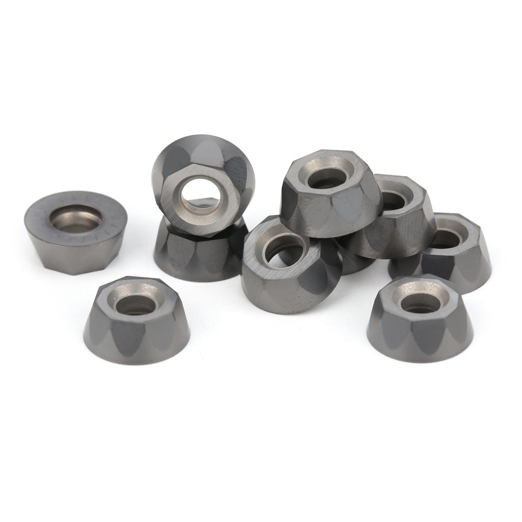 10 шт. Токарные вставки с ЧПУ, Сменные твердосплавные пластины для резки, RPMT1204M0EJS LF6018