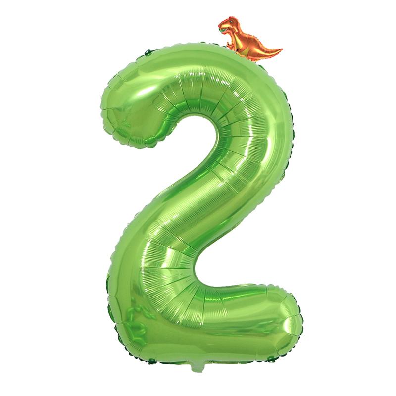 Зеленый шар 40 дюймов 0-9 День рождения Цифровой шар День рождения Вечеринка Годовщина Фон Макет Декоративный шар