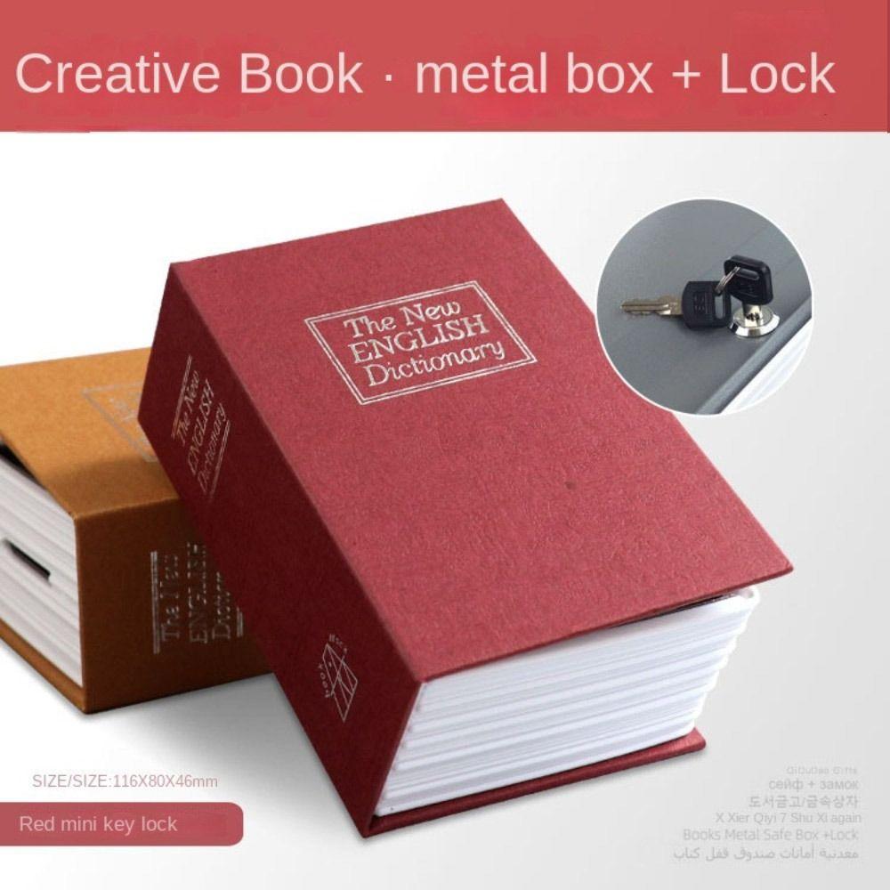 Key Safe Secret Stash Booksafe Safe Diversion Simulated Book Safe Dictionary Hollow Book Metal Box