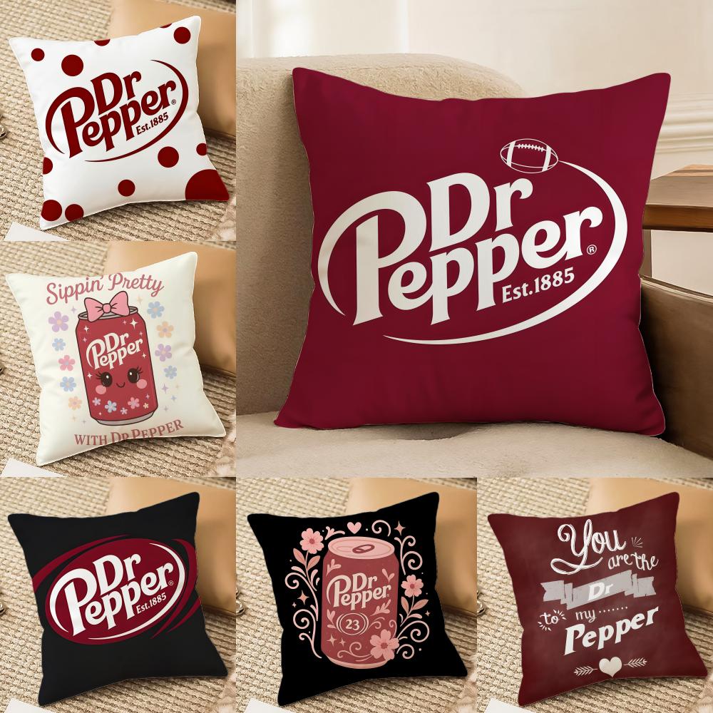 Бренд Dr p-Pepper Наволочка Двусторонняя Плюшевая Подушка для Дивана Чехлы Органическая Дышащая Невидимая Молния