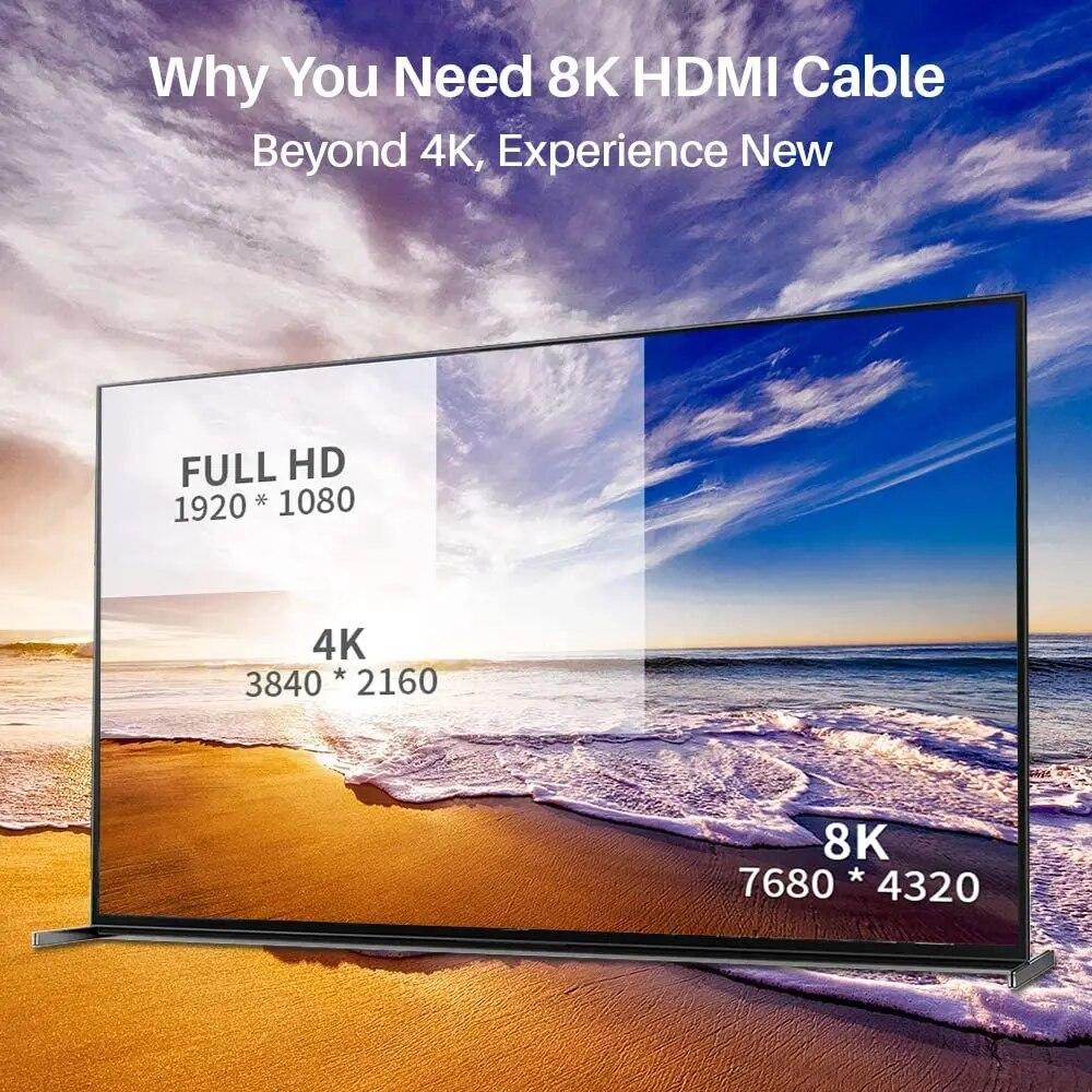 HDMI-совместимый кабель 2.1, разветвитель 8K при 60 Гц, HDMI-совместимый удлинительный кабель, HDR для PS5, аудио-видео кабель, HDMI-совместимый переключатель