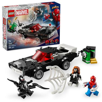 LEGO Marvel Человек-Паук против. Venom Muscle Car Toy Block78Ученики начальной школы Marvel Goods Фигурка 76309