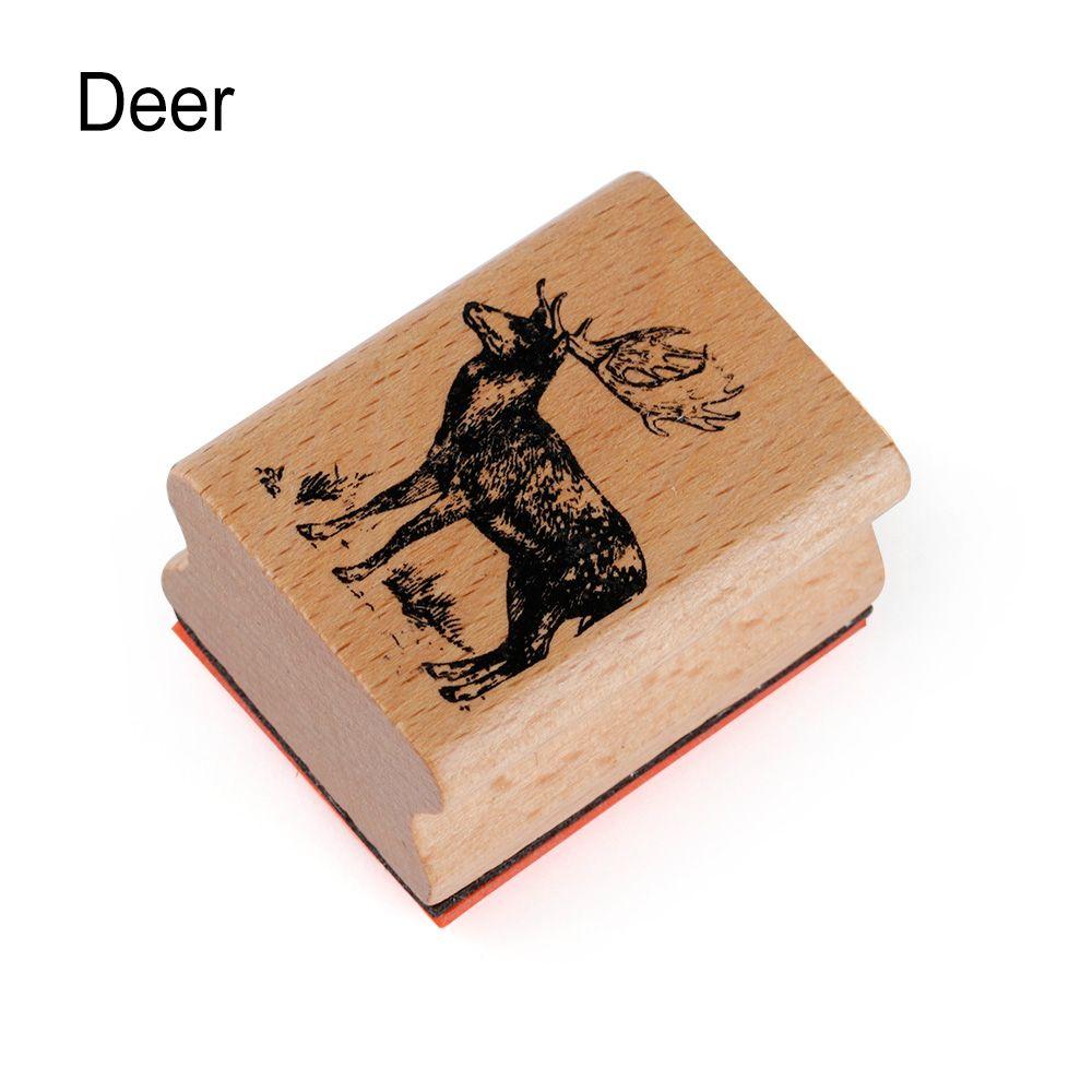 New Stamping For Letters Diary Wooden Rubber Stamps Animal Stamps DIY Craft Scrapbooking