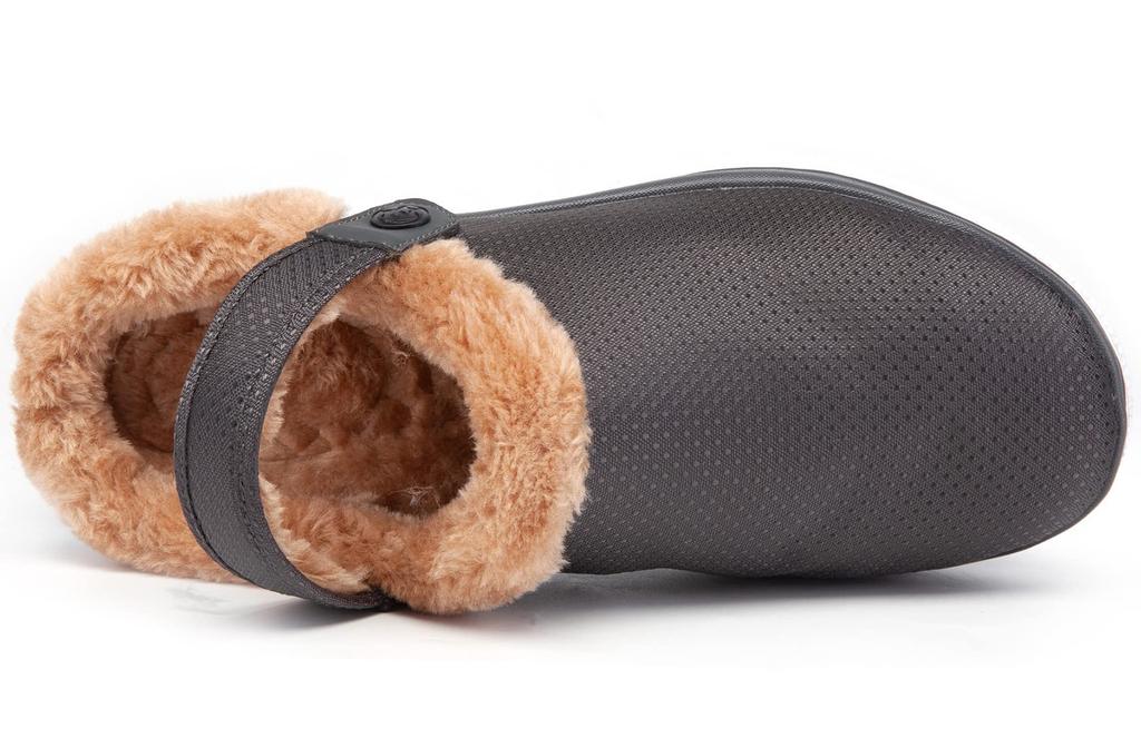 ZUSERIS Зима с флисовой подкладкой для мужчин и комнатные балконные домашние сандалии/сабо для пар, женские тапочки, обувь, обувь, обувь, теплые, легкие,