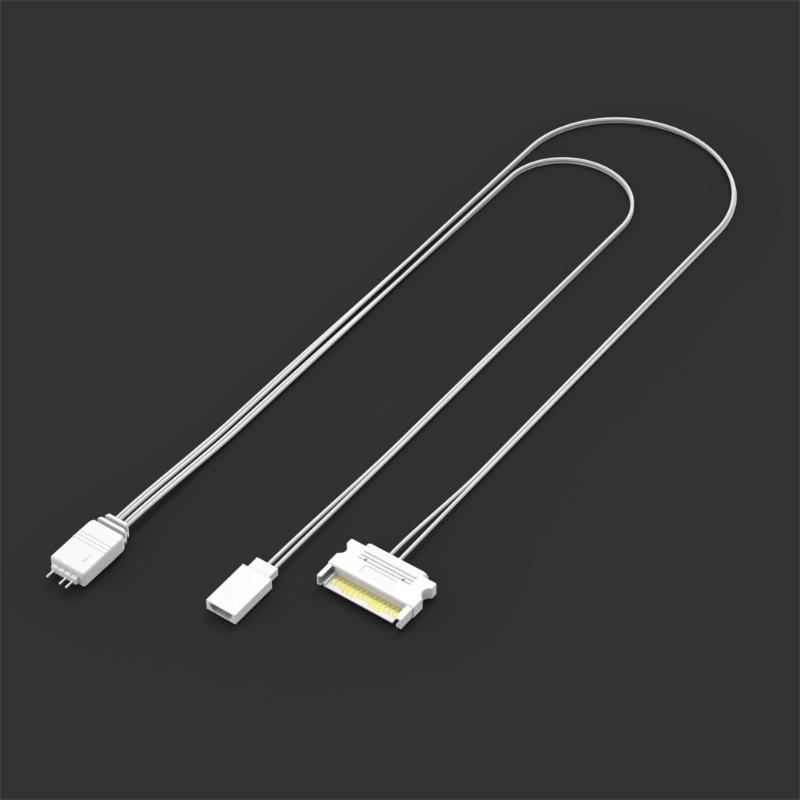 1PC 5V 3Pin 5V 3Pin ARGB SYNC Adapters Cable for Motherboards SYNC PC Chassises Cooling Fan