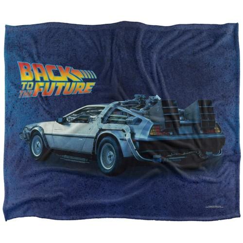 Back To The Future Silky Delorean Supersoft Blanket