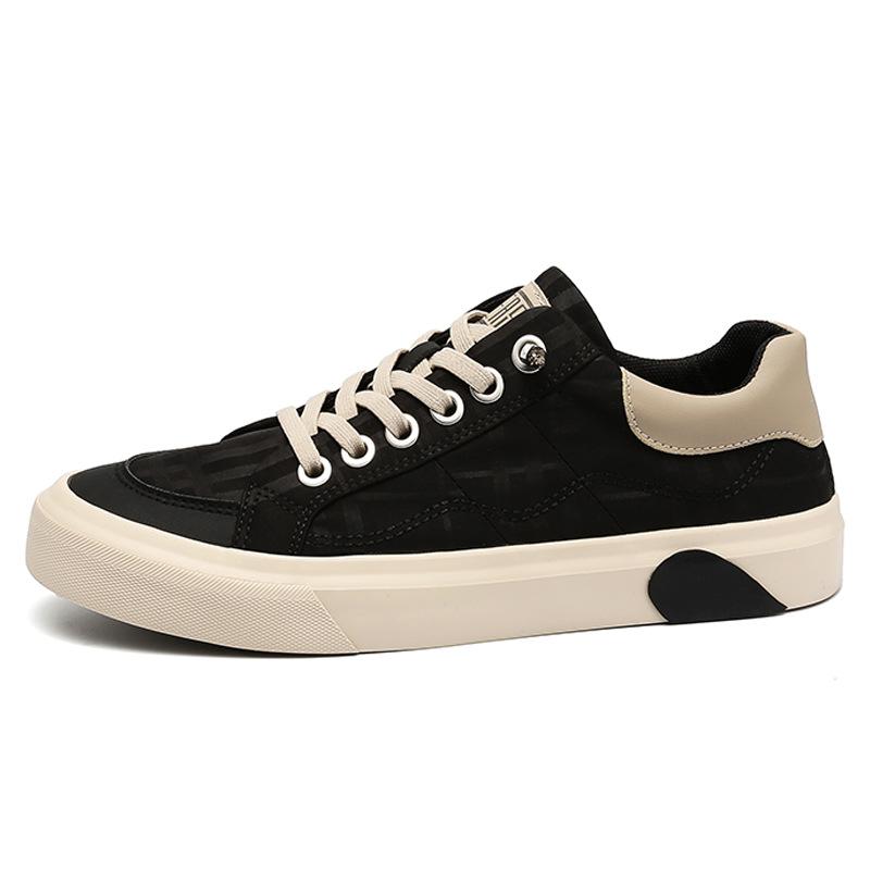 Весенняя новая мужская обувь, универсальная и модная, трендовая повседневная парусиновая обувь, удобная дышащая тканевая панельная обувь