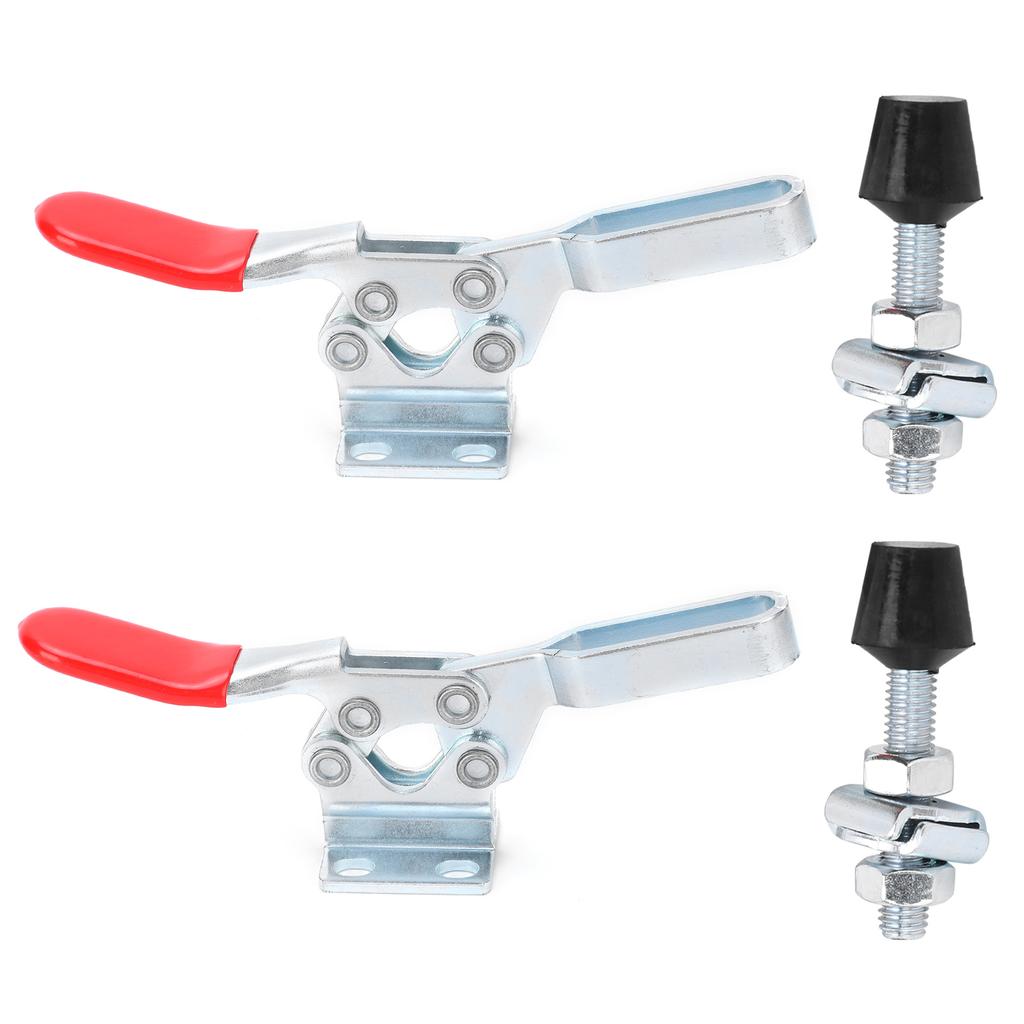 2Pcs Welding Toggle Clamp Horizontal Fixture Elbow Compressor Quick Release Hand Tool GH?225?D