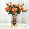 Vibrant Color Imitation Rose Realistic Beautiful Floral Arrangement Artificial