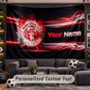 Wall Hanging Tapestry Custom NameManchester United Pattern Personalized Printed Fabric Wall Decor
