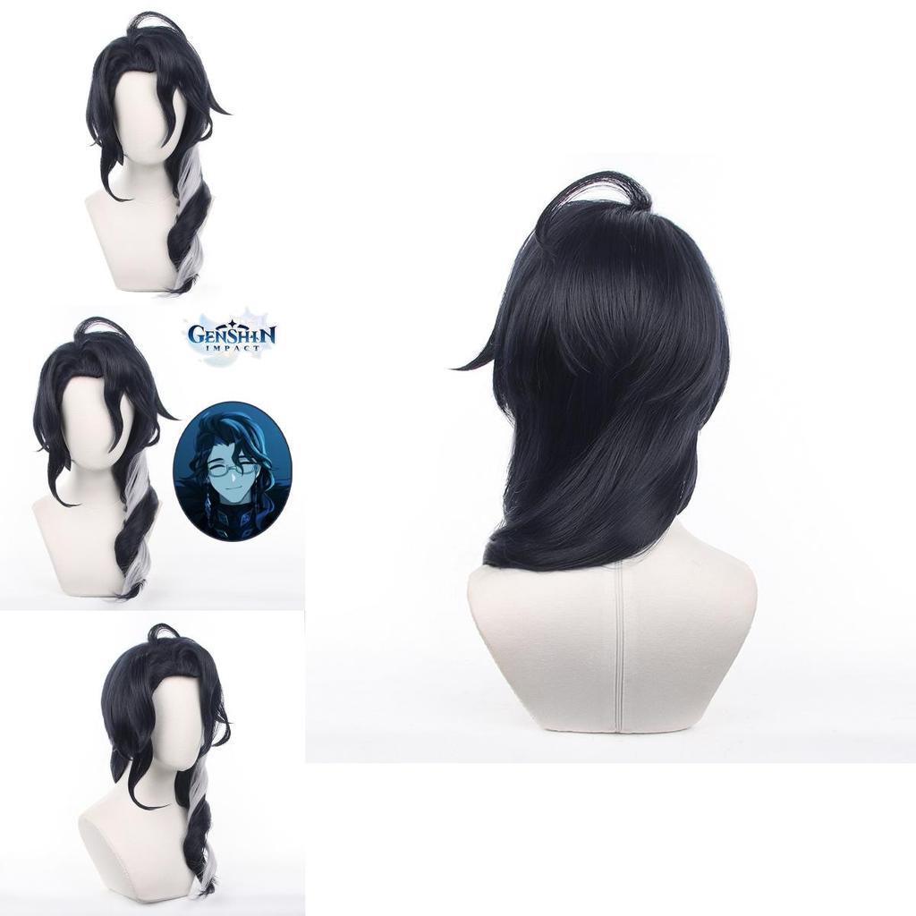 Genshin Impact Pantalone Cosplay Wig High Temperature Fiber 55cm/21.6in