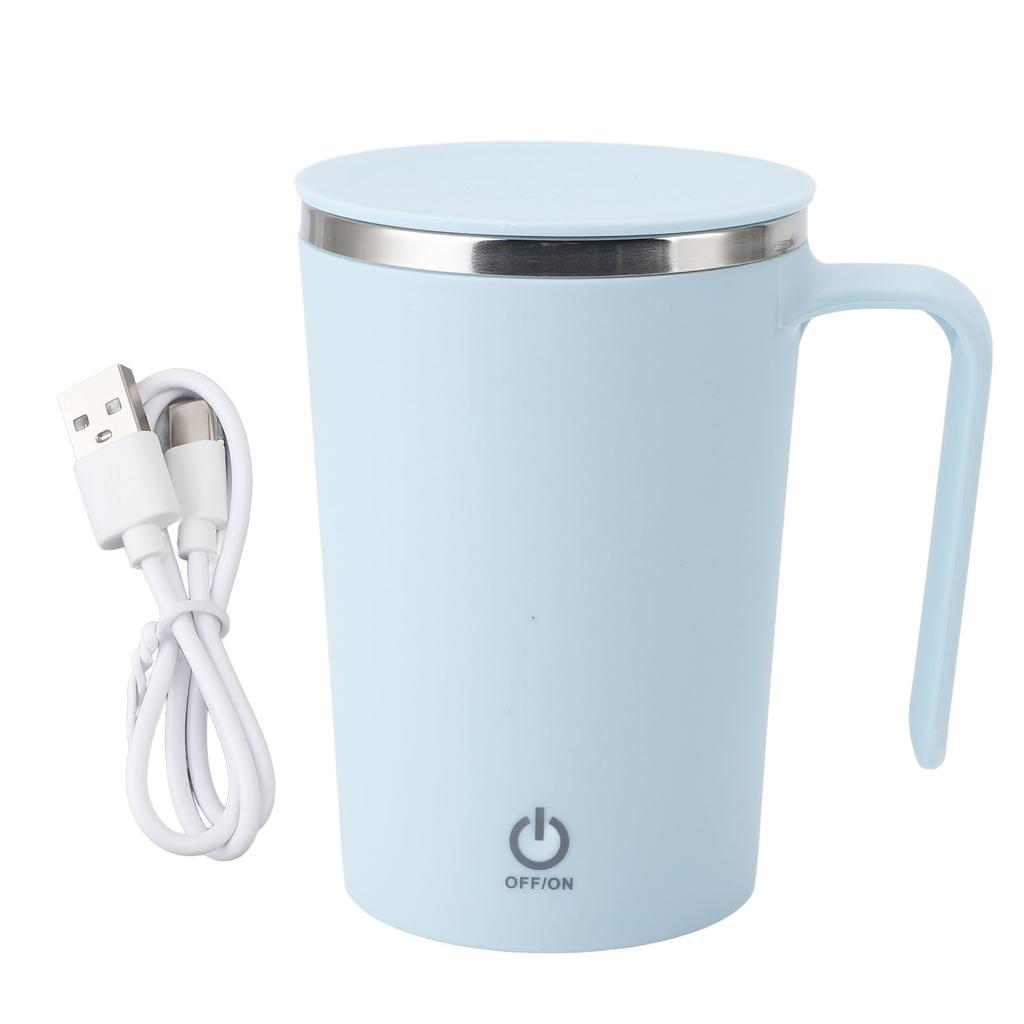 Self Stirring Coffee Mug Rechargeable with Lid Stainless Steel Portable Electric Magnetic Automatic