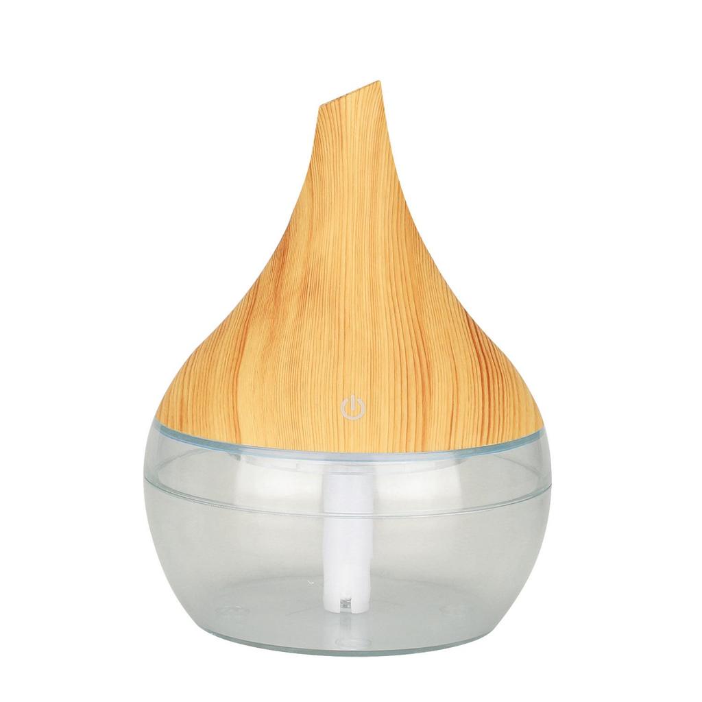 Увлажнитель воздуха с плоским горлышком и отделкой под дерево, 300 мл, с ночником - USB Mini Office Desktop Aromatherapy Companion
