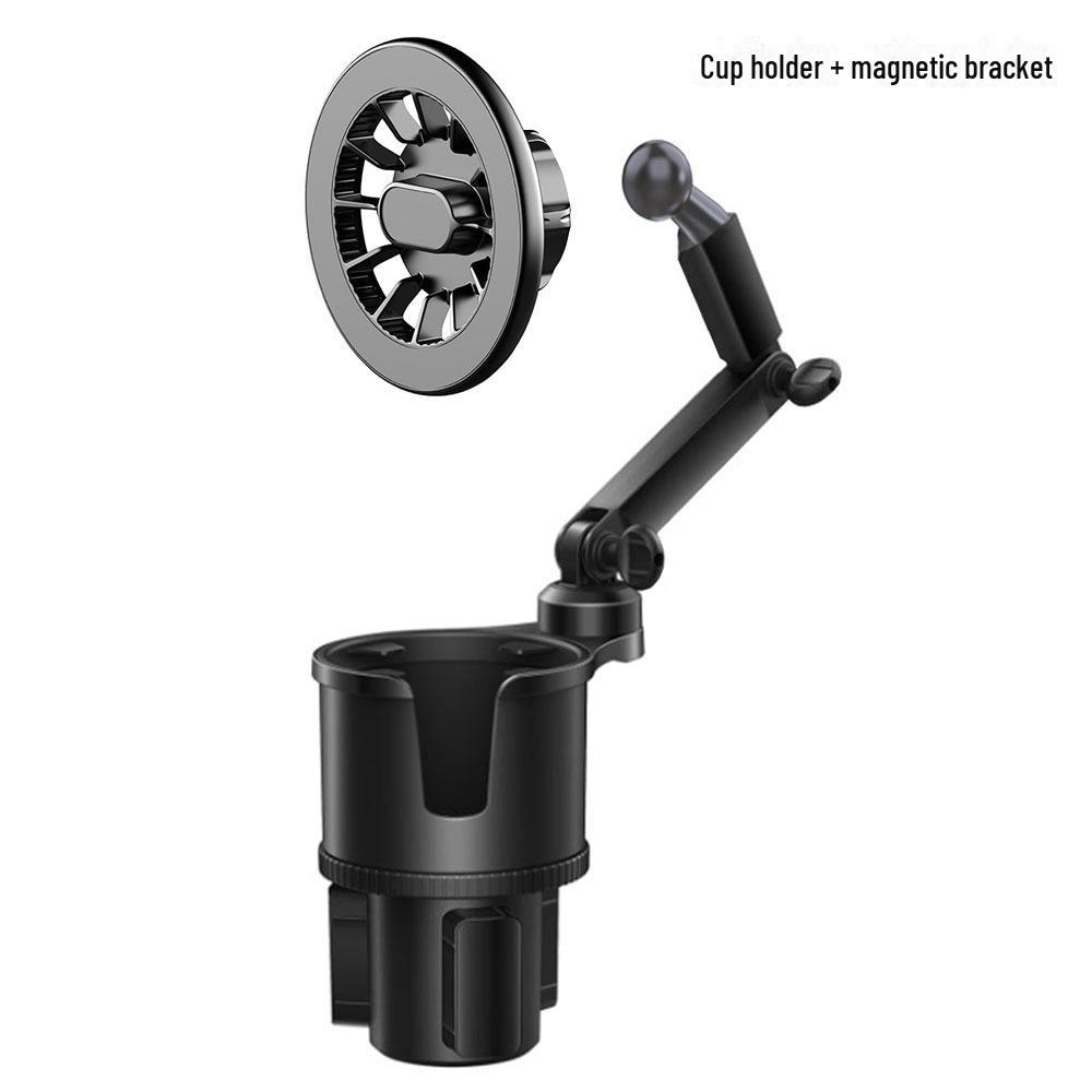 Magnetic Car Center Console Phone & Cup Holder Combo