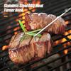 Pigtail Food Flipper Stainless Steel Grill Turner Hook Ergonomic Meat Flipping Hook for Grilling Steak Ribs Chicken