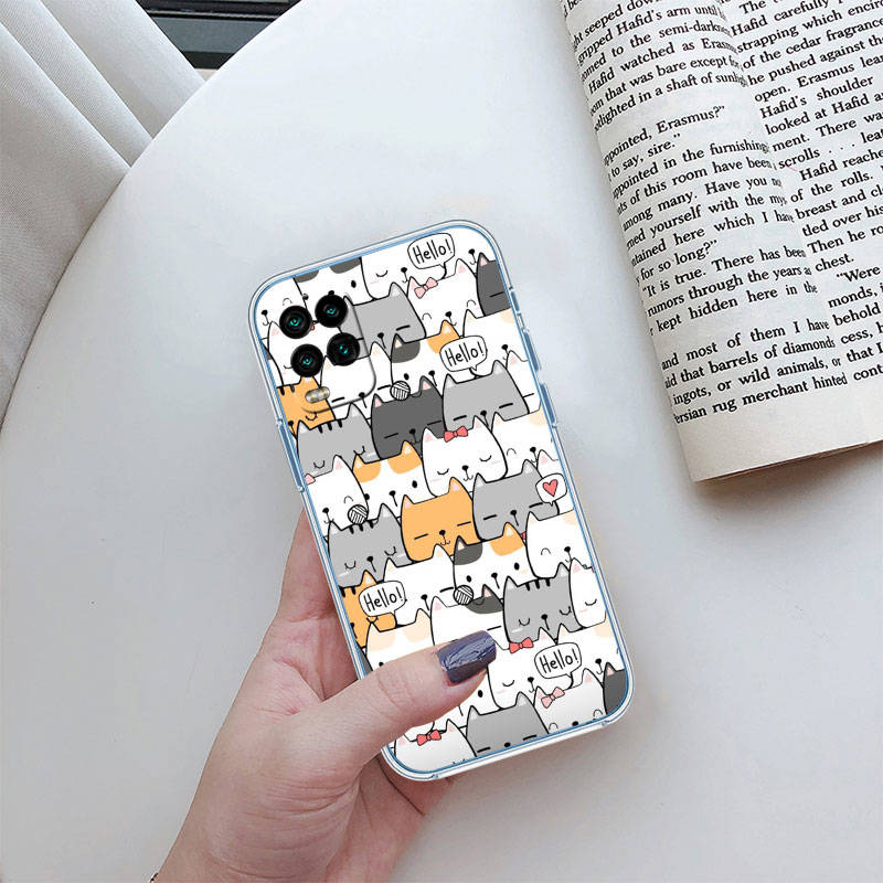 JO9 Cat Kitten Meow Phone Case for Motorola G34 G32 G31 G14 G84 G62 E32 G24 G72 G71 G73 G85 G200 G60S G60 G52 G51 G50 G42 G41 G32 G30