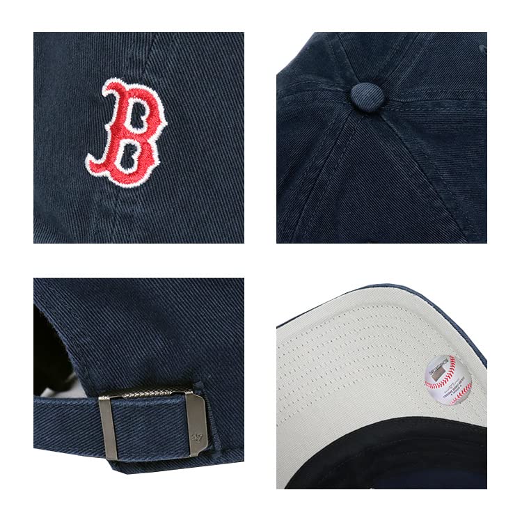 Кепка ’47 CLEAN UP с мини-логотипом Red Sox темно-синяя, свободный размер (55–61 см)