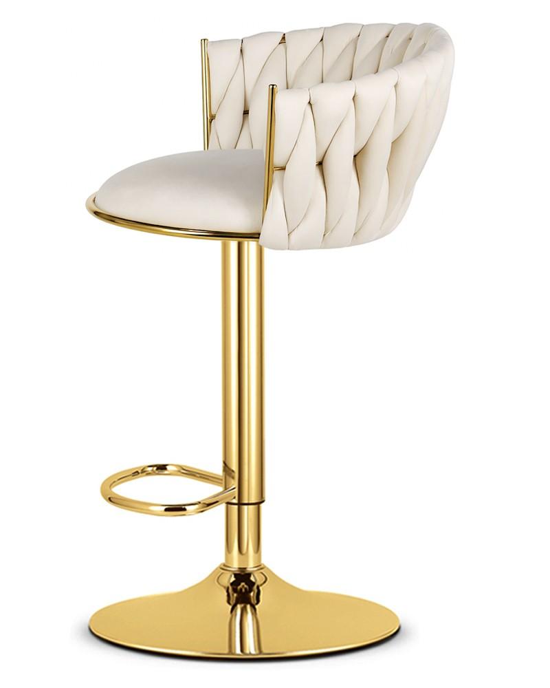 MIG stool - beige / gold base x 1