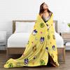 Soft Blanket Airplane Travel Tamagotchis Digital Pet  Throw Blanket  Flannel Bedspread For Outdoor Print Sofa Bed Cover