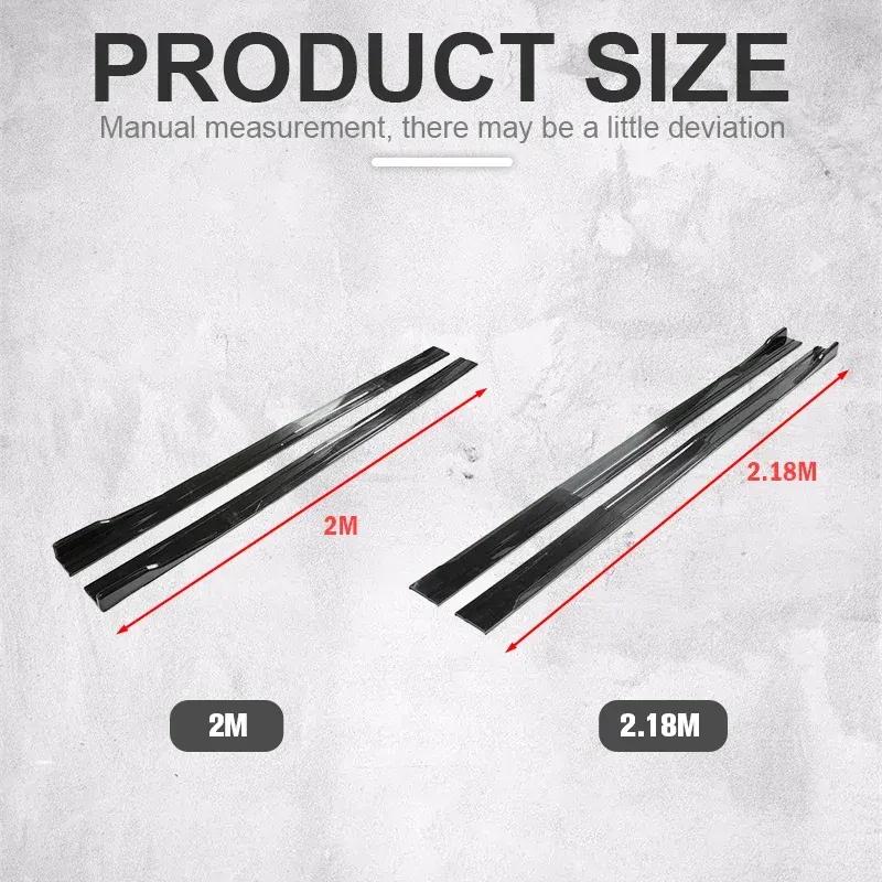 Hot Sale Car Side Skirt Adjustable Bumper Carbon Fiber Modifiedextension Rocker Plate Lip For Kia For Ford For Mazda For BMW