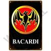 HD Жестяная вывеска Винтажная Ром Bacardi Бар Декор Стены Ретро Логотип Летучей Мыши Bacardi Арт Рекламы Алкоголя Металлическая Жестяная Вывеска для Паба Мужской Уголок H
